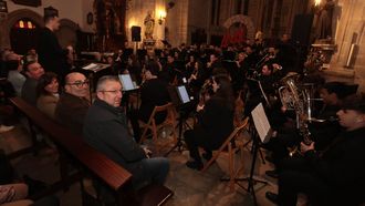 Concierto de la Banda O Landro en la iglesia de San Francisco. Viveiro