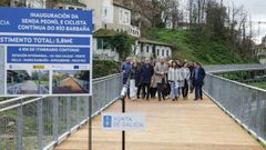 La conselleira de Infraestruturas inaugur� ayer el tramo entre la Plaza de Abastos y La Molinera.