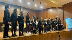 Un momento del concierto, en el conservatorio de Ourense