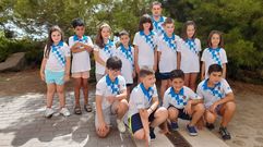 Representantes de la selecci�n gallega en los campeonatos sub10.
