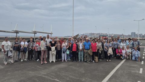 Participantes en la ltima excursin de vecinos que toman parte en el programa de terapia ocupacional del Concello de Trabada