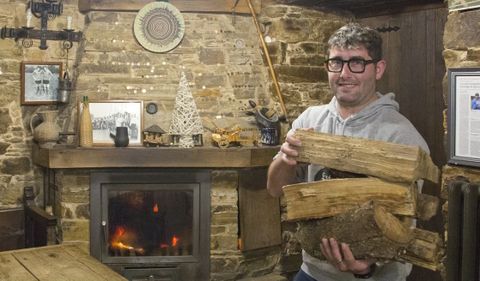 Borja Figueiro fue uno de los premiados con el gordo hace dos aos en A Fonsagrada