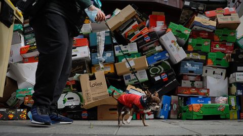Basura en A Coru�a, en la zona de As Conchi�as