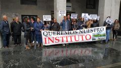 Protesta de la plataforma por el instituto de la Florida