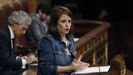 Adriana Lastra llama �cacat�a� a Teodoro Garc�a Egea por no dejar de hablar mientras ella interven�a