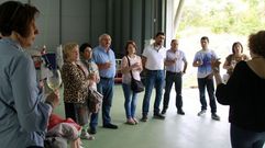 Participantes en las jornadas de puertas abiertas de la Ruta do Vi�o de Valdeorras