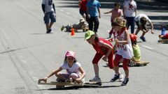 Imagen de archivo de un encuentro de juegos tradicionales en Ourense.