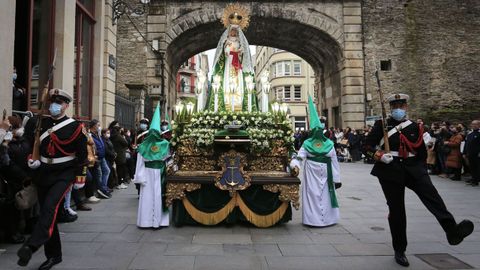 Procesin de la Virgen de la Esperanza, organizada por la Insigne Cofrada de la Virgen de la Esperanza. 