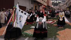 Participaci�n de Ledicia en la procesi�n de las fiestas patronales
