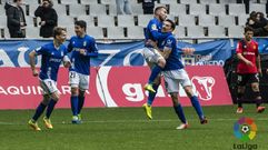 Toch� celebra su gol frente al Mallorca