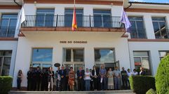 Concentraci�n de duelo este lunes en el Ayuntamiento de Monforte, con las banderas ya a media asta