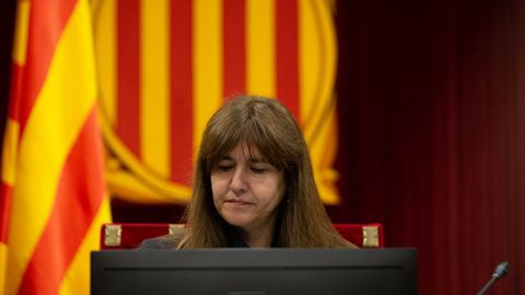 Laura Borr�s en el pleno del Parlament celebrado el pasado 6 de julio