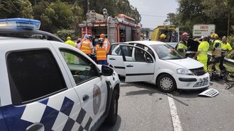 El accidente de tr&aacute;fico se produjo este martes, sobre las 13.00 horas, en la carretera N-550 a su paso por Vilaboa