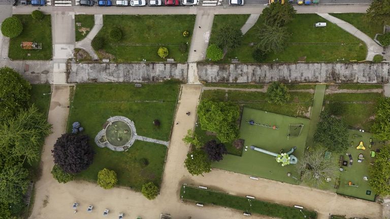 El Gafos oculto en Campolongo, a vista de dron