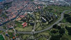 Recreaci�n de las edificaciones previstas para el barrio de Visma.