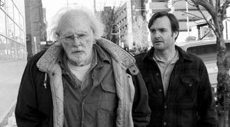 Bruce Dern y Will Forte en una secuencia de &laquo;Nebraska&raquo;