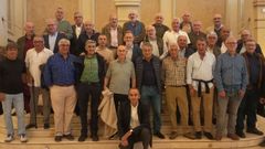Integrantes de la �ltima promoci�n de Maristas de la �poca en la que el colegio estaba en la calle Teresa Herrera de A Coru�a