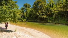 Playa fluvial de Aballe