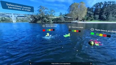 Captura de pantalla de la aplicaci�n de realidad virtual