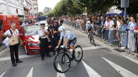 Previa a la salida de la etapa de La Vuelta en Lugo