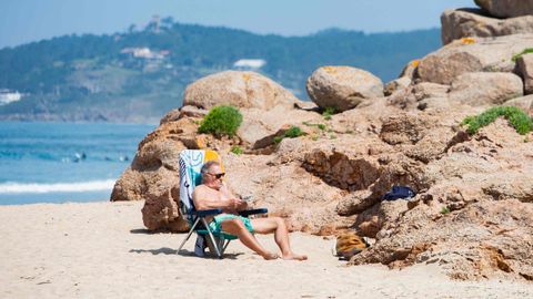 Día soleado en A Lanzada