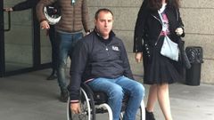 V�deo del ciclista Diego Gonz�lez al salir de declarar del Juzgado en el juicio por las trampas del monte Alba