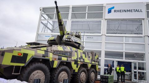 Tanque en la factora de Rheinmetall.