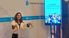 La alcaldesa de A Coru�a, In�s Rey, present� este mi�rcoles las actuaciones seleccionadas de los orzamentos participativos
