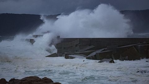 Oleaje en Camelle del pasado 4 diciembre