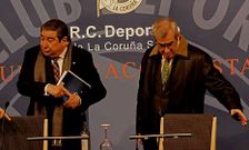 Lendoiro, junto a su cu�ado Felipe Marcos, administrador �nico de Ediciones hasta que el juez lo destituy�.