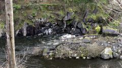 El pescador qued� atrapado cerca de la salida del t�nel por el que las aguas son devueltas al Mi�o despu�s de pasar por las turbinas del embalse de Belesar