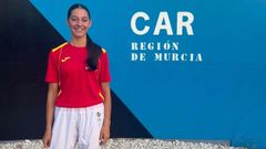 Mar�a en una concentraci�n con la selecci�n en el CAR de Murcia este mes de junio.