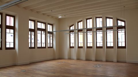Sala de exposiciones en la primera planta