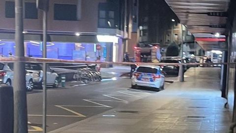 Lugar del accidente en el que una mujer ha fallecido en Gij�n atropellada por un cami�n de Cogersa.