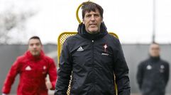 Berizzo, en rueda de prensa antes del derbi