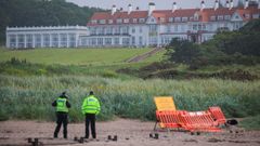 Policas vigilan el entorno del campo de golf de Trump en Turnberry