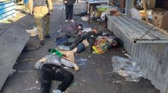 Imagen de varios civiles muertos durante el bombardeo ruso a un mercado en Avdiivka