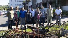 En Fonteboa, investigadores y alumnos compartieron m�todos de manejo de las abejas y de las colmenas.