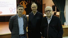 Pedro Trillo, Jos�o Juan P�rez y Xos� Luis Doval en la charla del Luis Vives
