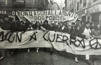 La manifestaci�n contra la guerra del Golfo, en la calle Cardenal