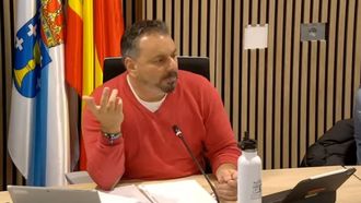 El alcalde de Gondomar, Francisco Ferreira, durante el pleno del 24 de diciembre