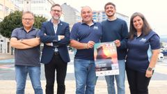 La cita se present en Ribeira con la presencia de Henrique Freixeiro, Moncho Sampedro, Xabier Vidal y Marivn Sampedro.
