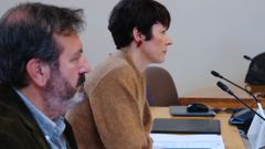 La portavoz nacional del BNG, Ana Pont�n, y el diputado Luis Bar�.