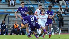 Partido de Tercera Federación entre el Noia y el Atlético Coruña Montañeros