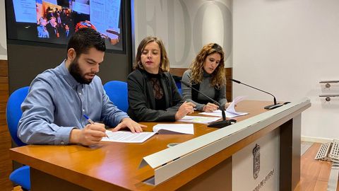 Rubn Rosn, Ana Taboada y Anabel Santiago