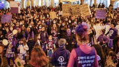 Imagen de archivo de una manifestaci�n en Ourense contra la violencia machista