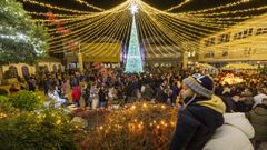 El encendido de la iluminaci�n navide�a de Vimianzo, en im�genes