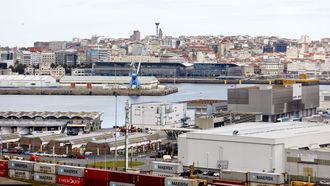 Imagen de la fachada martima de A Corua
