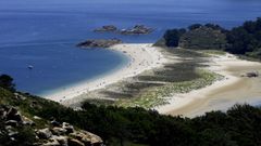 Playa de Rodas, en las islas Ces