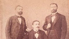 Jos� Benito, Ram�n y Balbino Lage en Santiago de Cuba